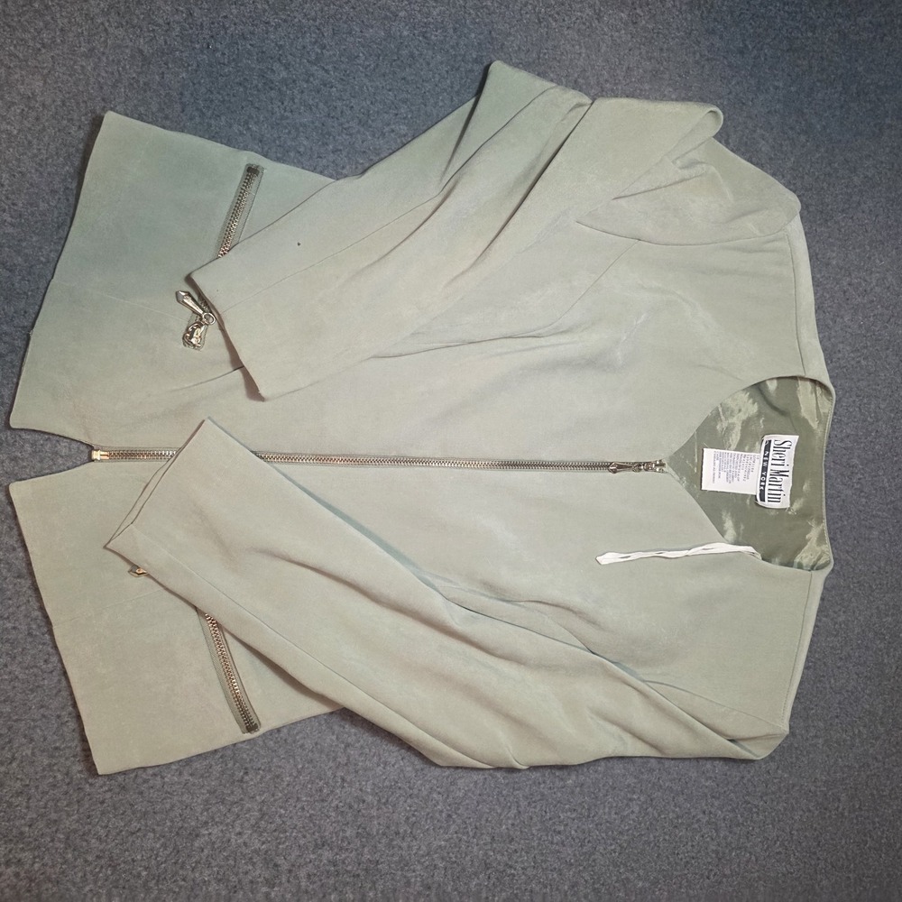 Vintage Sheri Martin New York zip-up jacket Size 10 D2